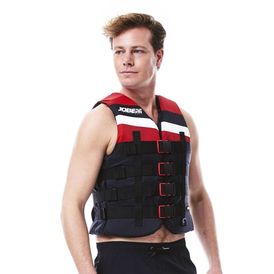 Jobe glābšanas veste 4 Buckle Vest Sarkana XS, S, M, L, XL, 2XL, 3XL