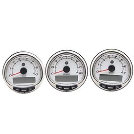 Mercury-Mercruiser 8M0135626 SmartCraft Tahometrs/Spidometrs White Dual