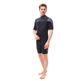 Vīriešu hidrotērps īsais Perth Shorty 3|2MM Graphite Grey izmēri S, M, L, XL, 2XL, 3XL, 4XL
