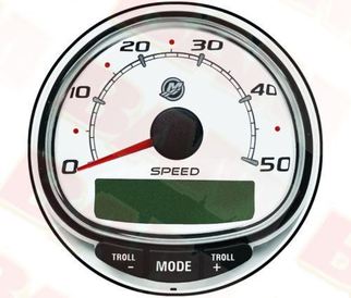 Spidometrs Mercury-Mercruiser 79-8M0135624 50 MPH White